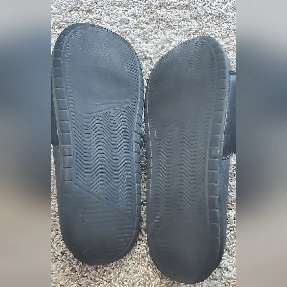 Nike Black & Blush Slide on Shoes